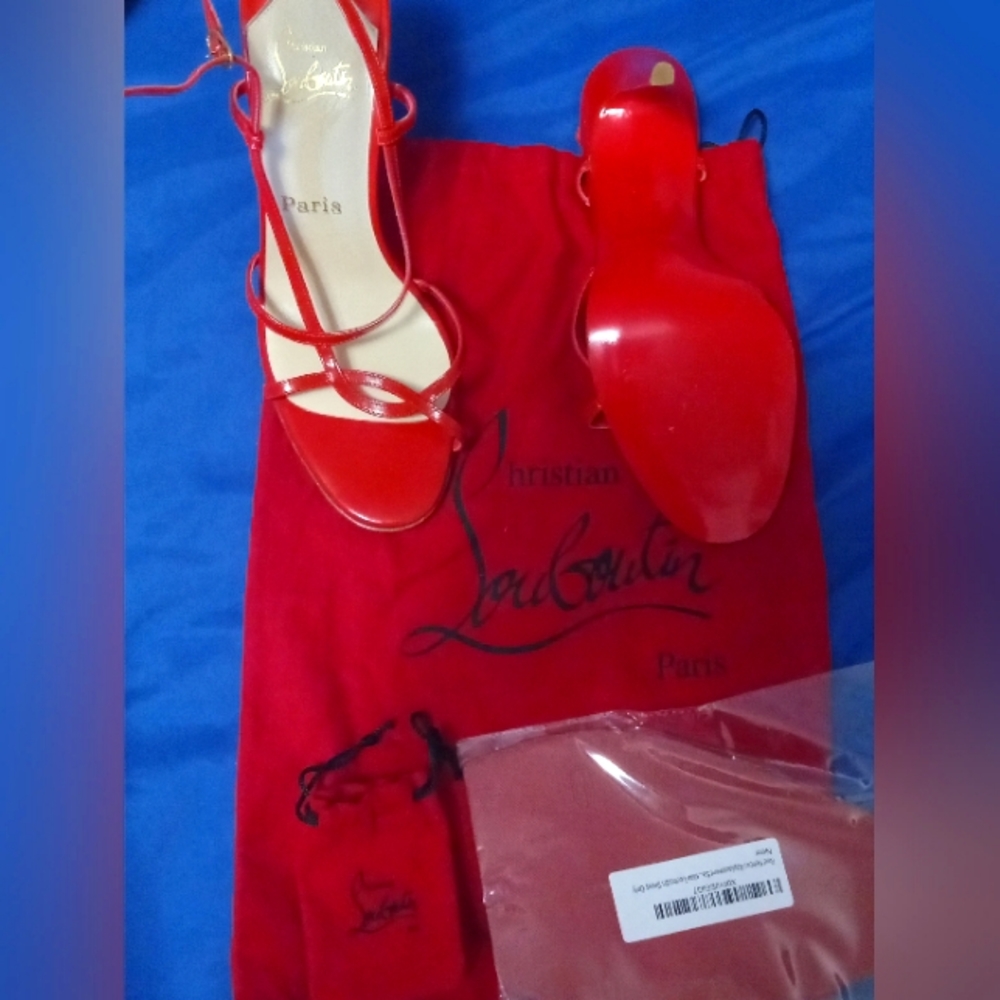 Christian Louboutin Red Holiday Christmas shoes